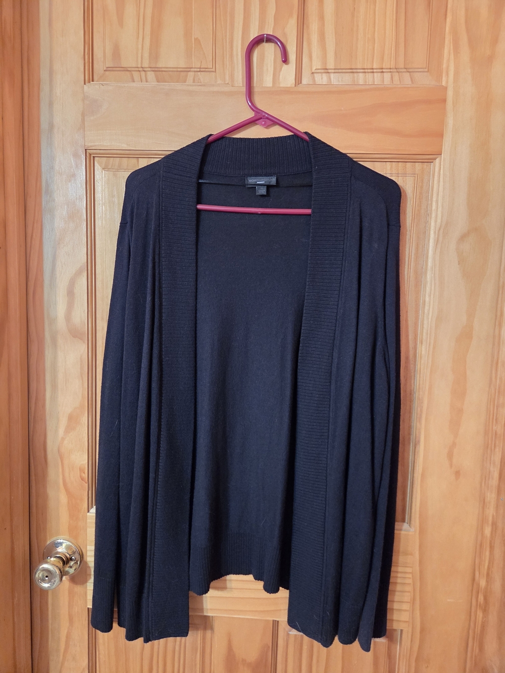 Worthington Black Open-Front Women's Cardigan